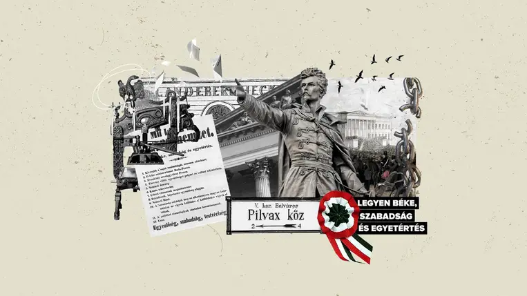 Március idusa, Petőfi nagy napja, amikor Pesten győzött a forradalom. ( Illusztráció )  Hirado.hu-grafika