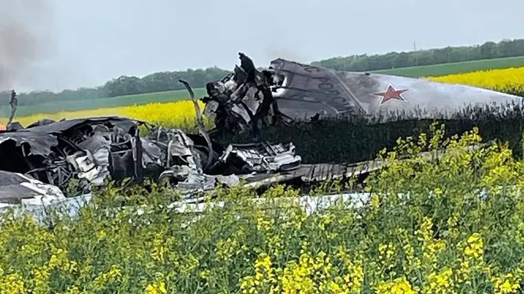 A Tu22-M3 roncsai / Fotó: AFP