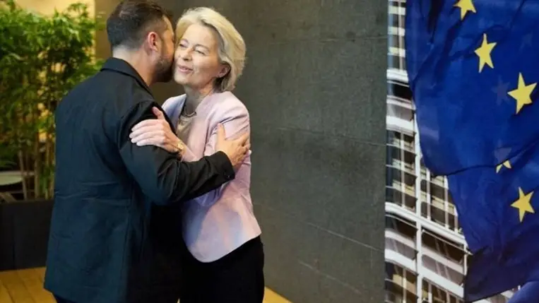 Az EU végzett Ukrajna átvilágításával – nyílegyenesen halad az uniós csatlakozás / Fotó: Anadolu via AFP