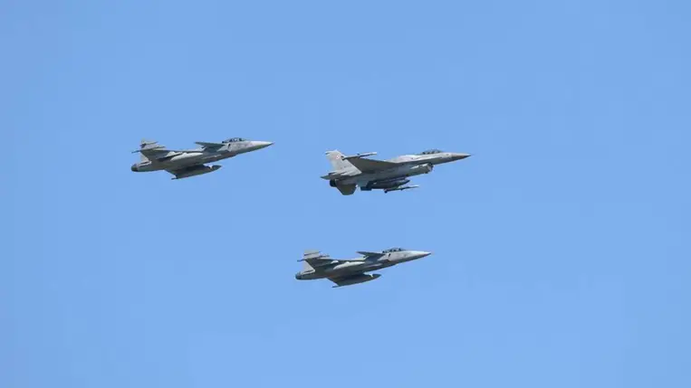 Hatékonyak az F-16-osok / Fotó: Aleksander Kalka / AFP (képünk illusztráció)