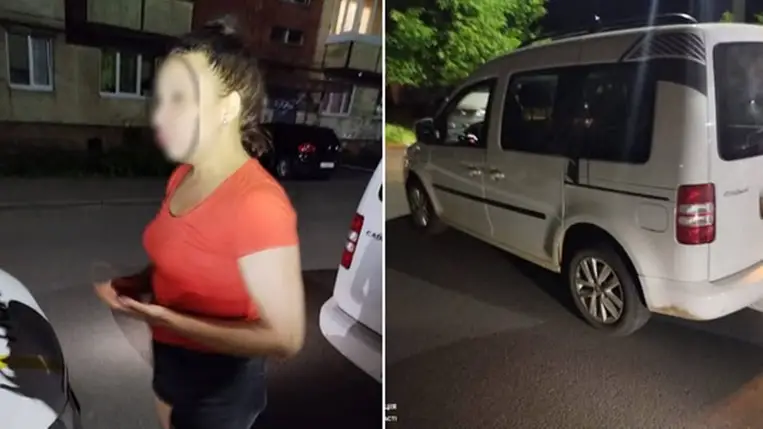 Jogsi nélkül, ittasan vezetett – 75 ezer hrivnyára bírságoltak egy nőt Munkácson. Fotó: Kárpátaljai Járőrszolgálat