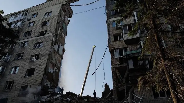  Kijev elleni támadásban megrongálódott lakóház.. Fotó: Internet