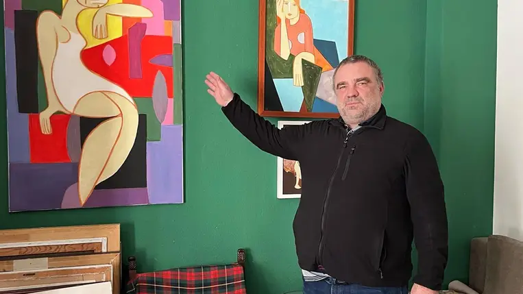 Látogatóban Kron Zsuzsanna festőművésznél