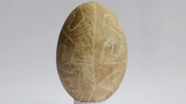 Megtalálták a világ legrégebbi húsvéti tojását. Fotó: X.com/Live Science