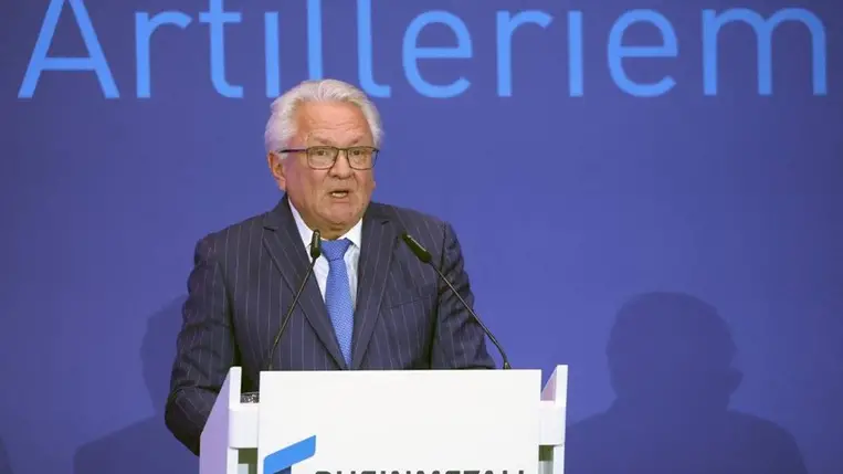 A német fegyvergyártó Rheinmetall európai megrendelésekre számít az orosz agresszió miatt / Fotó: AFP