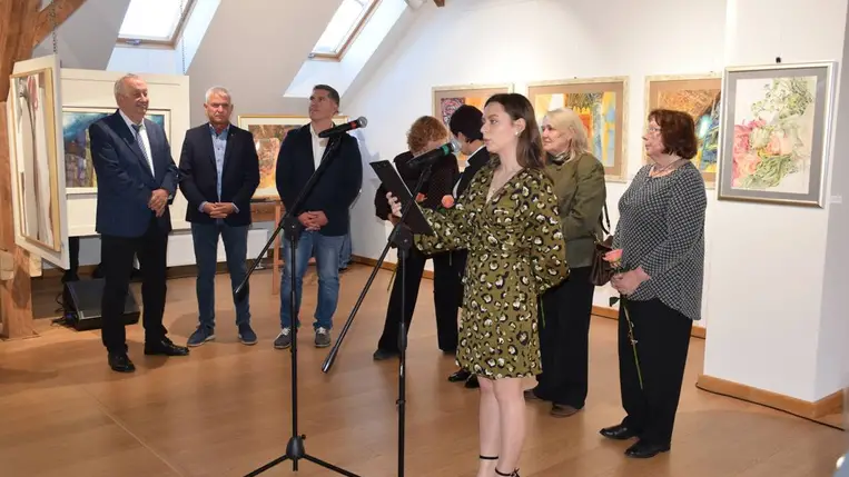 A Nova Forma egyesület tagjainak kiállításán a Munkácsy Mihály Magyar Házban - Négy karakter, négy világlátás, négy stílus. Fotó: Kárpátinfó/ Kovács Elemér