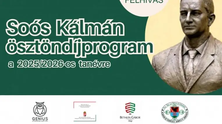 Soós Kálmán ösztöndíjprogram a 2025/2026-os tanévre
