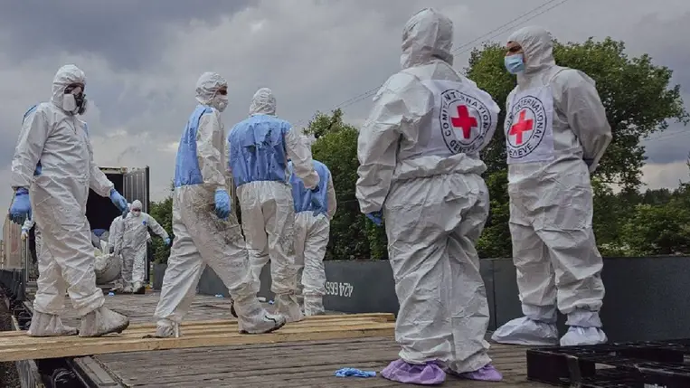 Ukrajna újabb 1200 elesett állampolgár – köztük katonák – földi maradványait szállította haza Oroszországból. Fotó: t.me/Koord_shtab