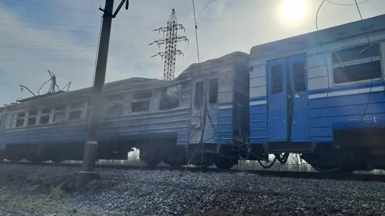 Orosz dróntámadás ért egy személyvonatot Ukrajnában, többen megsérültek. Fotó: https://t.me/OleksiiKuleba