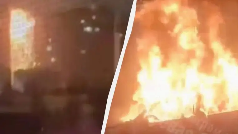 Tömeges dróncsapás érte Odessza történelmi központját és lakónegyedeit . Fotó: колаж УНІАН, кадри з відео