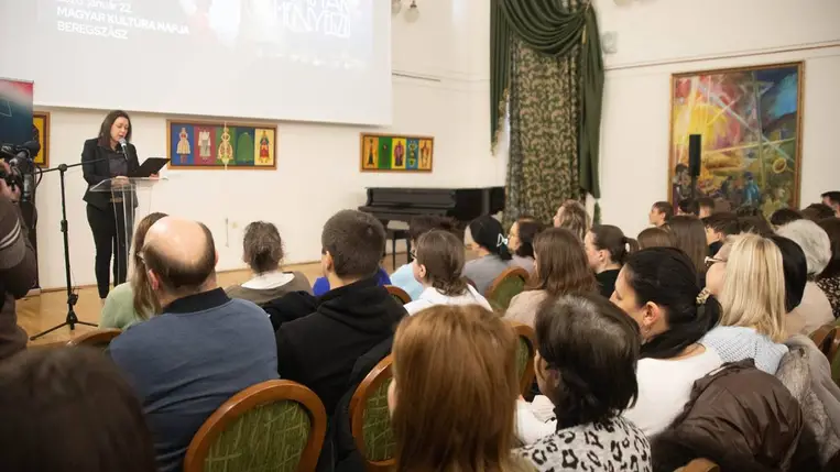 Filmbemutató a Rákóczi Egyetemen a magyar kultúra napján - Magyar menyegző. Fotó: Kurmay Anita