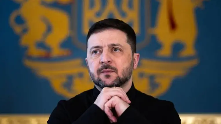 Volodimir Zelenszkij ukrán elnök. Fotó: Getty Images