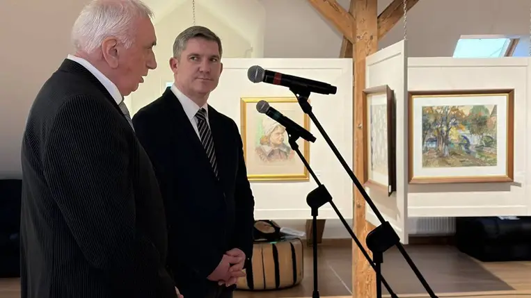 Garanyi József kiállítás a Munkácsy Mihály Magyar Házban - Kárpáti táj, Bereg-vidéki emberek