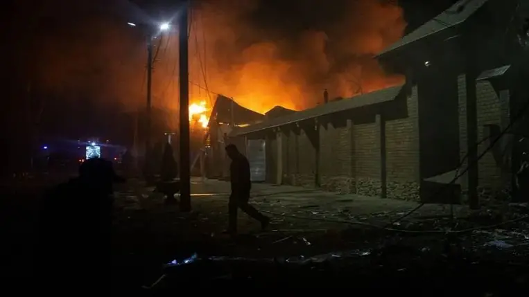 Orosz dróntámadás pusztított az ukrán városban  Fotó: AFP