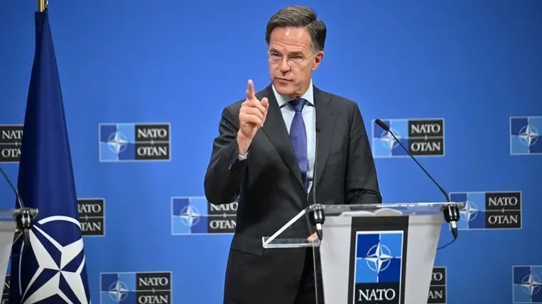 Mark Rutte NATO-főtitkár szerint Oroszország jelenti a legközvetlenebb fenyegetést az euroatlanti biztonságra / Fotó: Dursun Aydemir / AFP