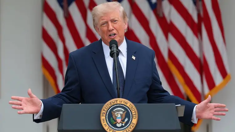 Donald Trump 2026. július 6-án. Fotó:  Anna Moneymaker / Getty images
