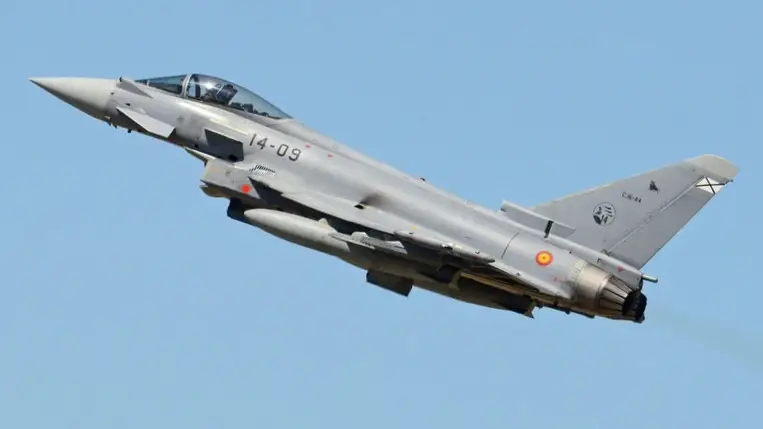 Eurofighter Typhoon harci repülőgépek. Illusztráció