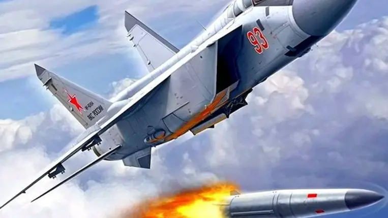 Kinzsal típusú hiperszonikus rakéta. Illusztráció