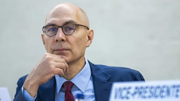 Volker Türk az ENSZ emberi jogi főbiztosa (Fotó: MTI/EPA/Keystone/Martial Trezzini)