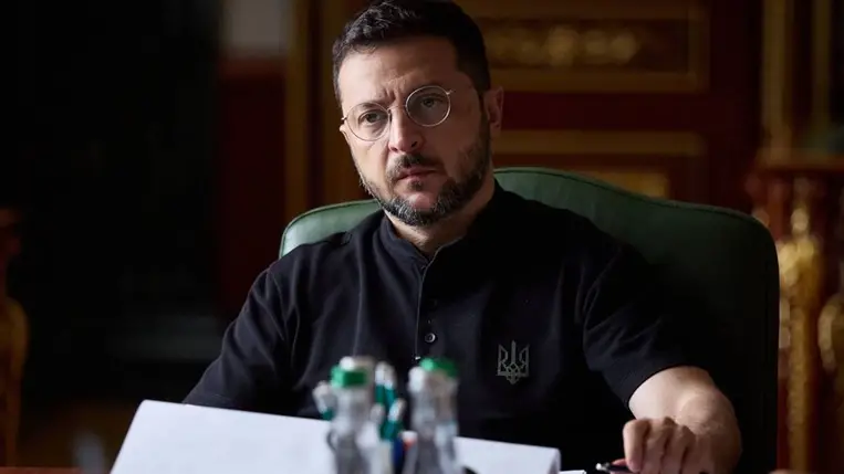 Volodimir Zelenszkij, Ukrajna elnöke. Fotó: facebook.com/zenelskyy.official
