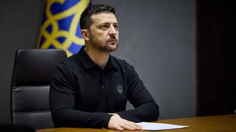 Volodimir Zelenszkij ukrán elnök. Fotó: president.gov.ua