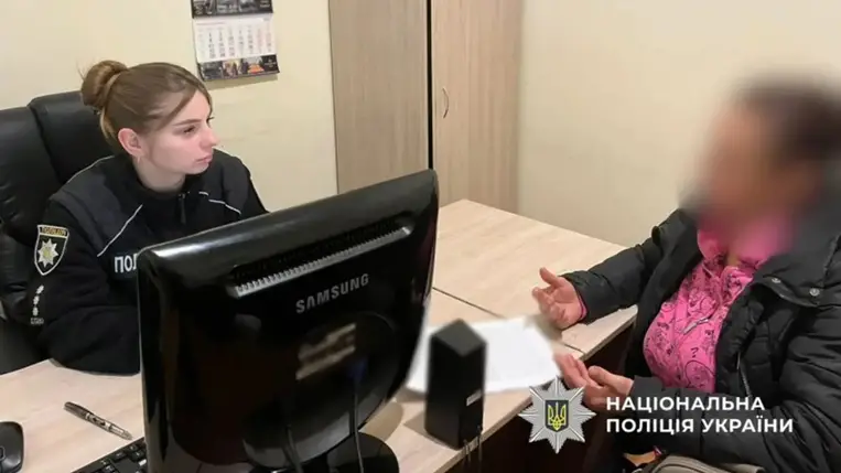 Akár három év börtönbüntetés is fenyegeti azt az 50 éves nőt, aki bántalmazta csecsemő unokáját. Fotó: Ukrán Nemzeti Rendőrség