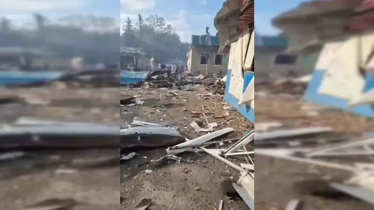 Tizenkét bombával csaptak le az oroszok egy piacra, sok a sérült. Fotó: Focus