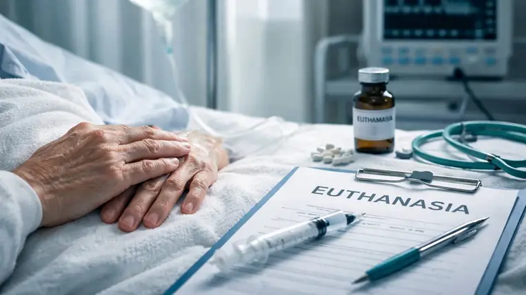 Eutanázia. Illusztráció. Fotó: ChatGPT