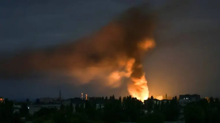 Herszont ért orosz dróntámadás 2024. július 26-án (Fotó: Reuters)