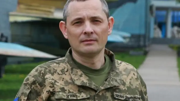 Jurij Ihnat, az ukrán légierő szóvivője. Fotó: armyinform.com.ua