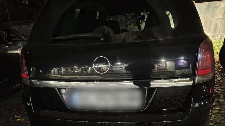 Ittas sofőrt állítottak meg Ungváron – 2,01 ezrelék alkoholszintet mutatott a teszt. Fotó: Kárpátaljai Járőrszolgálat