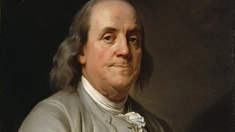 Joseph Duplessis 1785-ös olajfestménye Benjamin Franklinről (Fotó: Wikipédia)