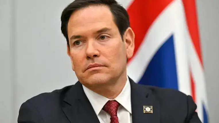Marco Rubio amerikai külügyminiszter (Fotó: MTI/EPA/AFP pool/Nicolas Tucat)