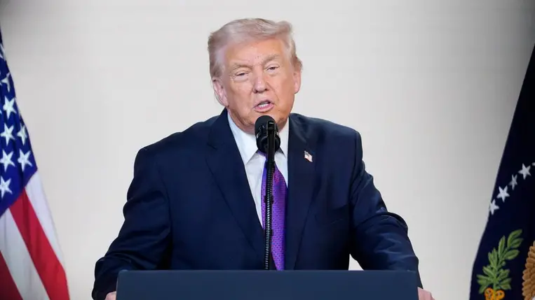 Donald Trump amerikai elnök (Fotó: MTI/EPA/CNP/Aaron Schwartz)