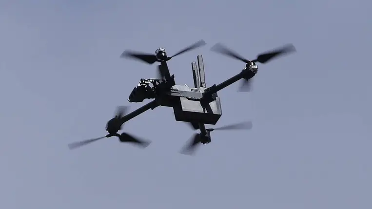 Harci drón. Kvadrokopter. Illusztráció. Címlapkép forrása: Sean Gallup/Getty Images