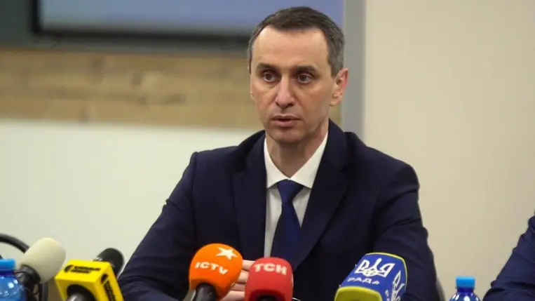 Viktor Ljasko ukrán egészségügyi miniszter. Fotó:Unian