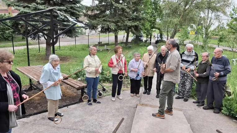 Foglalkozások a boldogabb időskorért - Nefelejcs program a Hagyományok Háza szervezésében. Fotó: Hagyományok Háza Hálózat
