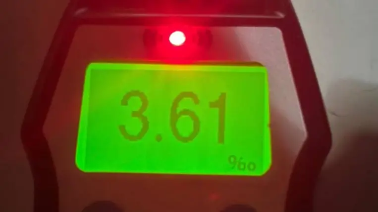 Munkácson 3,61 ezrelékes alkoholszinttel közlekedett egy autós. Fotó: Kárpátaljai Járőrszolgálat