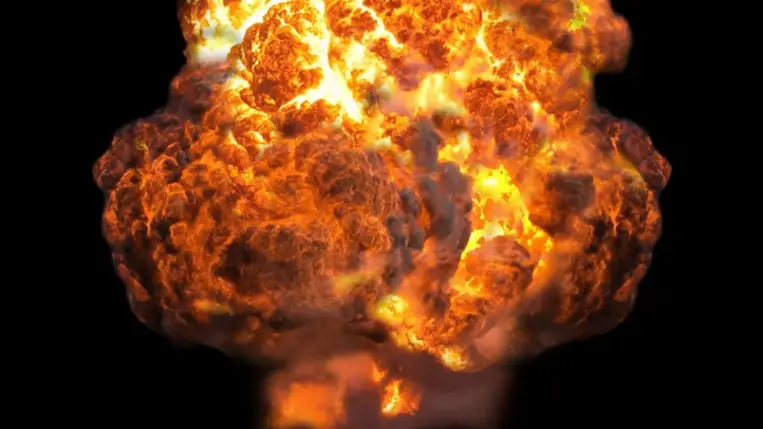 Robbanás. Illusztráció