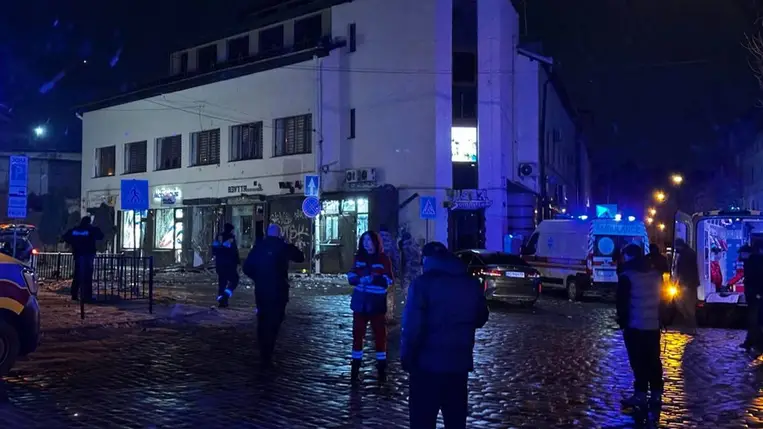 Két robbanás rázta meg Lviv (Lemberg) belvárosát február 22-én hajnalban. Fotó: facebook.com/igor.zinkevych