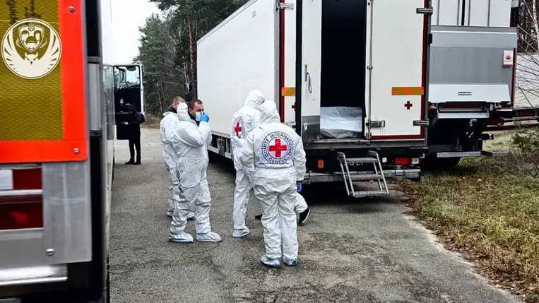 Oroszország újabb 1000 elesett katona holttestét adta át Ukrajnának. Fotó: Hadifoglyokkal való bánásmódért felelős koordinációs törzs