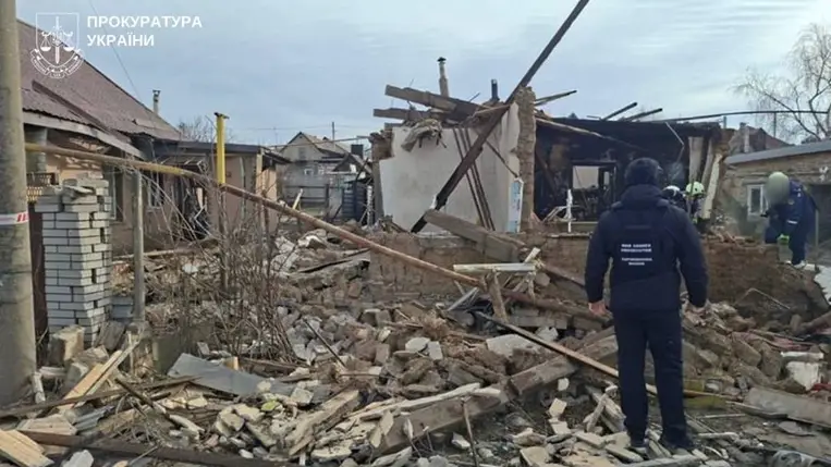 Orosz dróncsapás érte szombat reggel a délkelet-ukrajnai Zaporizzsja városát. Fotó: Ukrajna Ügyészsége