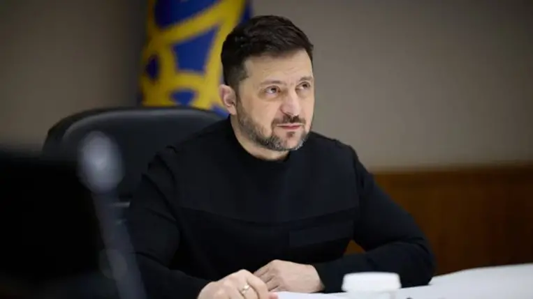 Volodimir Zelenszkij Ukrajna elnöke. Fotó: (facebook. com zelenskyy.official)