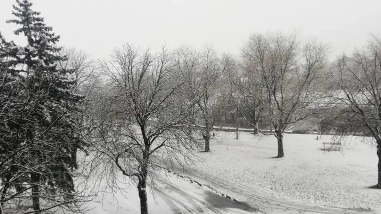 Magyarországon leesett az első hó (Video)