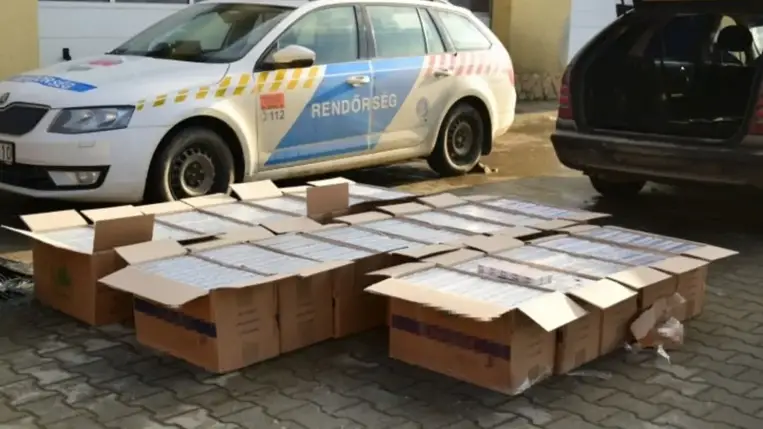 Cigarettacsempészeket fogtak el a magyar-ukrán határ közelében