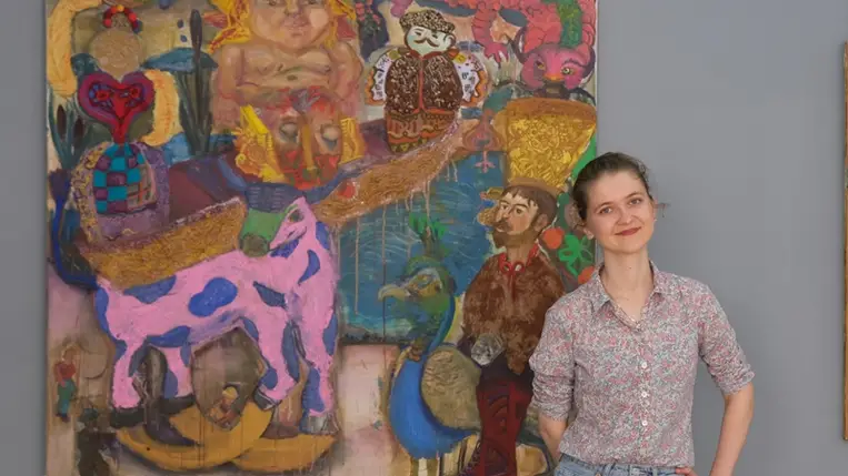 A beregszászi Ruszin Noémi kiskora óta a festészetnek él.