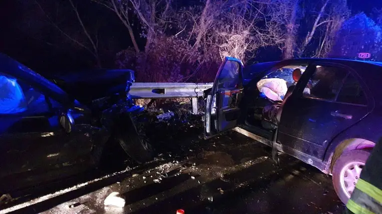 Halálos közlekedési baleset Kárpátalján (Fotó: Nemzeti Rendőrség)