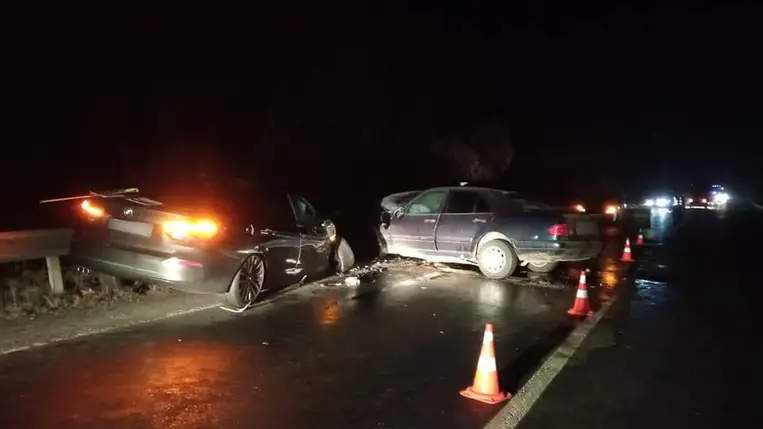 Halálos közlekedési baleset Kárpátalján (Fotó: Nemzeti Rendőrség)