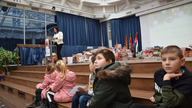 Karácsonyi ünnepség a nagycsaládosoknál. (Fotó: Kovács Elemér)