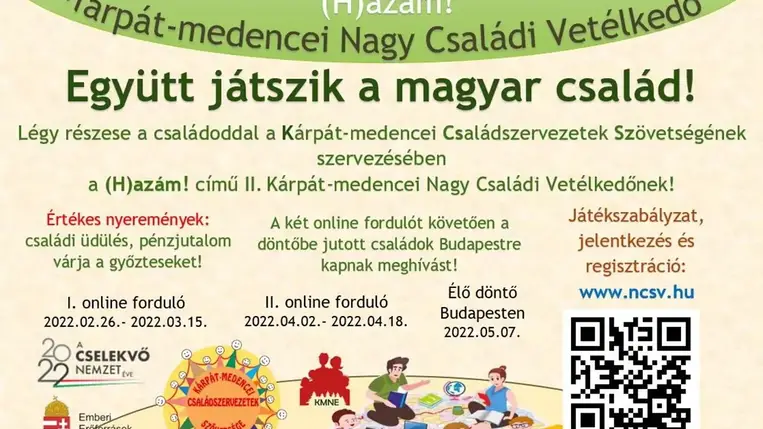 Indul a Kárpát-medencei Családszervezetek Szövetségének második Nagy Családi Vetélkedője
